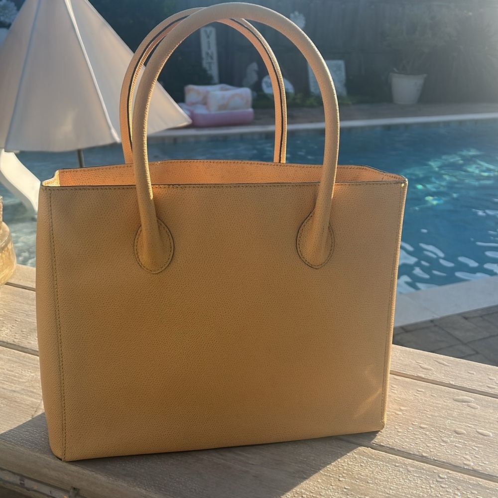 Celine Hand Bag in yellow/gold leather